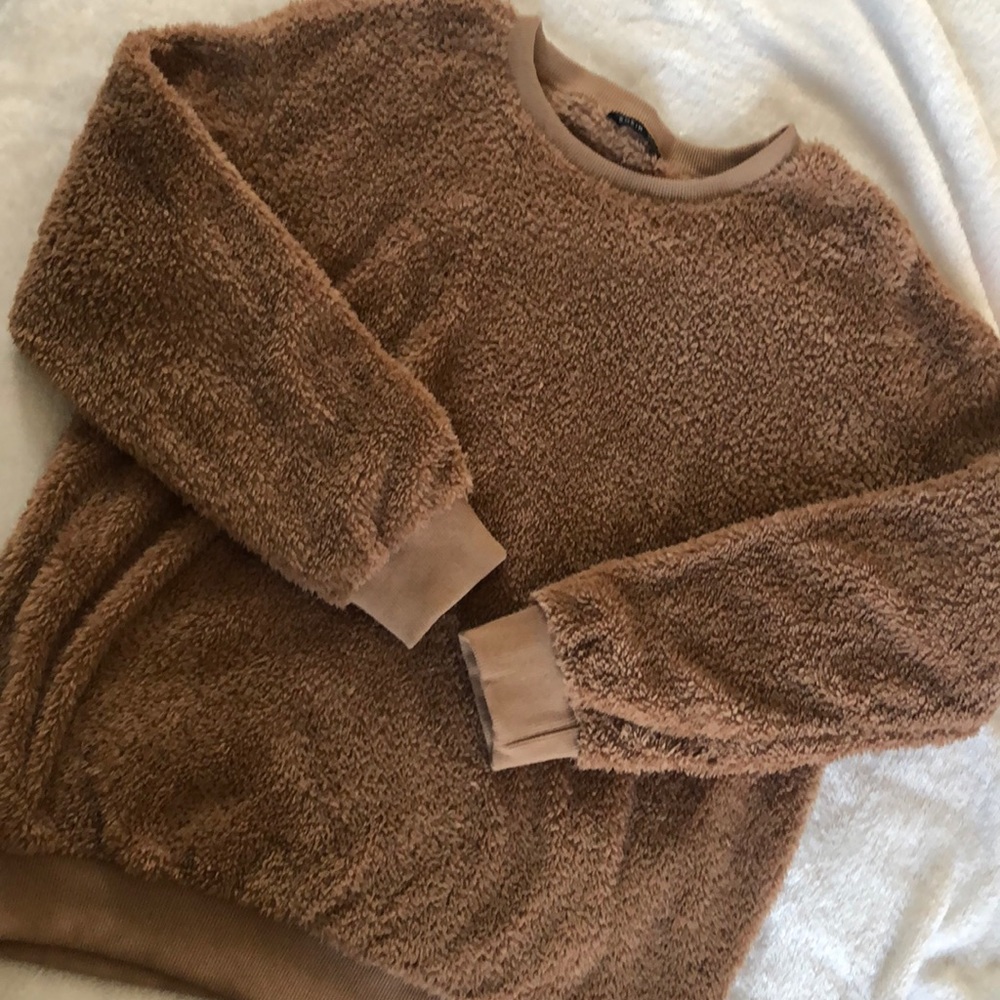 Brown teddy sweatshirt